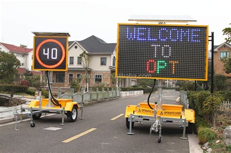 Solar Powered Outdoor Led Display Sign Message Board Road Traffic Vms Trailer Sign - Buy Vms ...