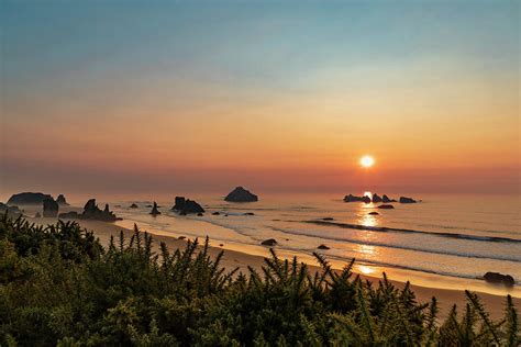 Oregon Beach Sunset Photograph by Scott Slone - Fine Art America