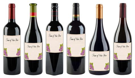 Free Printable Wine Label Template - Printable World Holiday