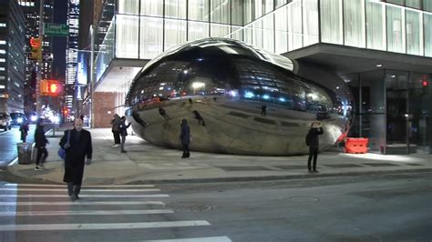 New York City unveils its own 'Bean' statue by Anish Kapoor in Tribeca - ABC7 Chicago