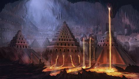 Dwarven Caverns by Elderscroller on DeviantArt | Waterfall paintings, Blue texture background ...