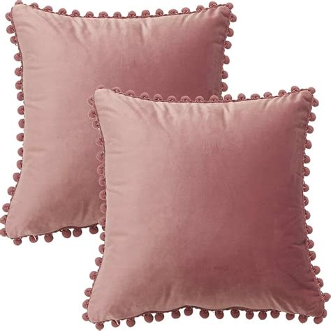 Amazon.co.uk: dusky pink cushion covers