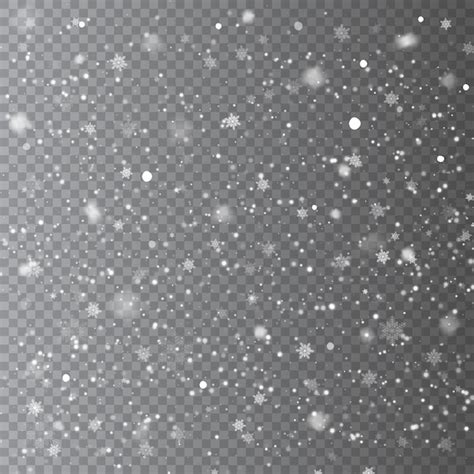 Falling snow overlay background Vector | Premium Download