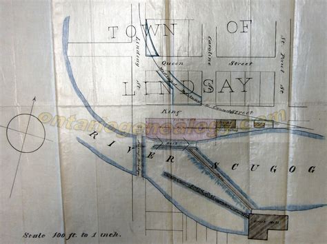 Early map of Lindsay