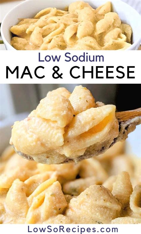 Low Sodium Mac and Cheese Recipe | Recipe in 2024 | Easy low sodium recipes, Low sodium recipes ...