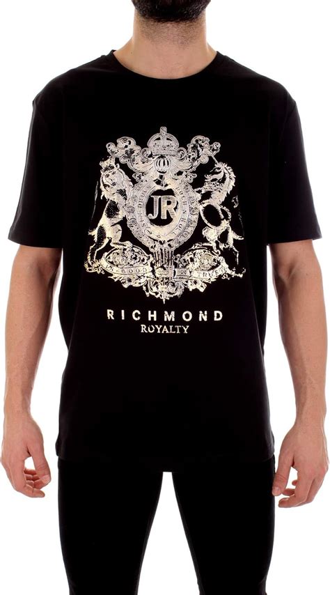 RICHMOND Uomo T-Shirt Nero Mod. 20154TSXX: Amazon.fr: Vêtements et accessoires