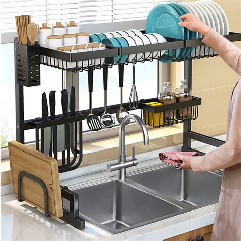 TOOLKISS Stainless Steel Over the Sink Dish Rack & Reviews - Wayfair Canada