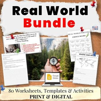 Real World Writing Activities, Projects, Prompts - Print and Digital Bundle