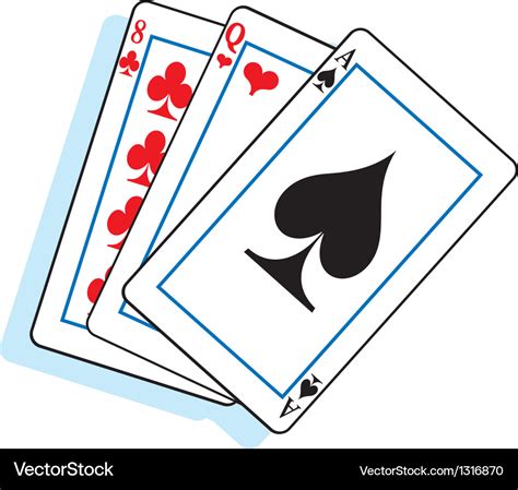 Cartoon playing cards Royalty Free Vector Image