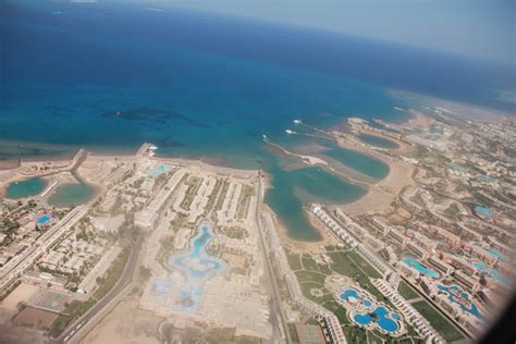 "Landeanflug" SUNRISE Crystal Bay Resort - Grand Select (Hurghada ...