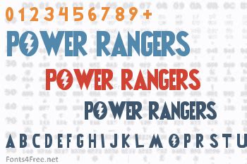 Power Rangers Font Download - Fonts4Free