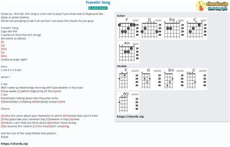 Chord: Travelin' Song - Jackie Greene - tab, song lyric, sheet, guitar ...