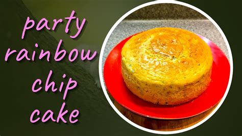 Super Moist Party Rainbow Chip Cake #rainbowcake #cakebaker - YouTube