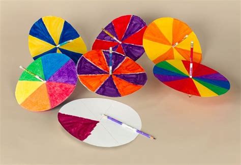 DIY Paper Spinners Craft | Science crafts, Elementary art, Art activities