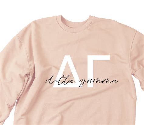 Delta Gamma Sorority Lightweight Sweatshirt Sorority | Etsy