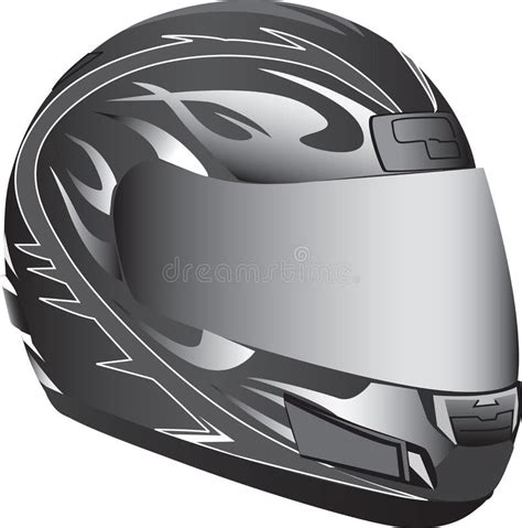 Motorcycle helmet stock vector. Illustration of black - 14161126