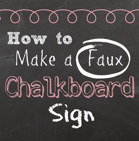 Two It Yourself: Free Faux Chalkboard Signs Tutorial {Plus a Free Printable}