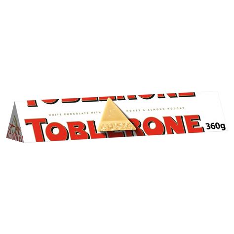 Toblerone White Chocolate Bar 360g - Tesco Groceries