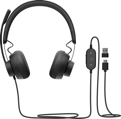 Logitech Zone Wired Noise Cancelling Headset, Certified for Microsoft Teams with Advanced Noise ...