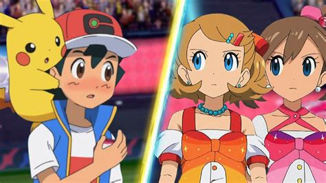 Pokemon Battle: Ash Vs Serena and May - YouTube