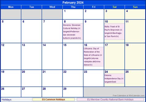 February Days All List 2024 Best Perfect Popular Review of - Calendar 2024 Easter Holidays