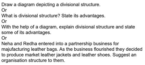 Draw a diagram depicting a divisional structure.