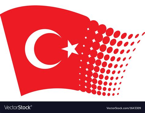 Turkey flag Royalty Free Vector Image - VectorStock