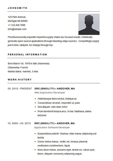 Simple Resume Sample Format Philippines - 36 Resume Templates 2020 Pdf Word Free Downloads And ...