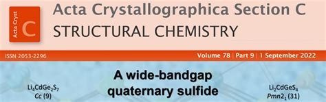 September issue of Acta Crystallographica Section C: Structural Chemistry