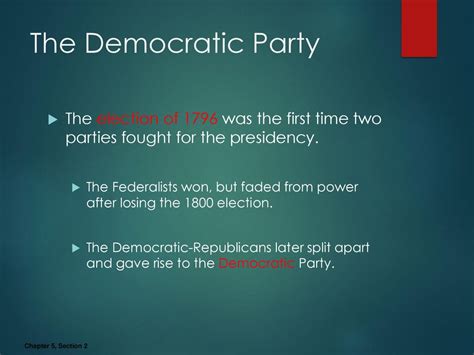 Ch. 5 Sec. 3 Introduction How has the two-party system affected the history of American ...