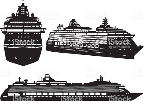 Cruise Ship Silhouette Vector at Vectorified.com | Collection of Cruise ...