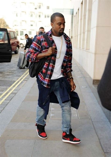 Kanye West wearing his own designed flannel in early 2000s | Mens outfits, Kanye fashion, Urban ...