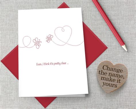 Personalized Valentine's Day Card / Customized - Etsy