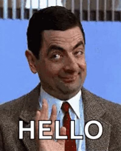 Hello Mr. Bean GIF | GIFDB.com