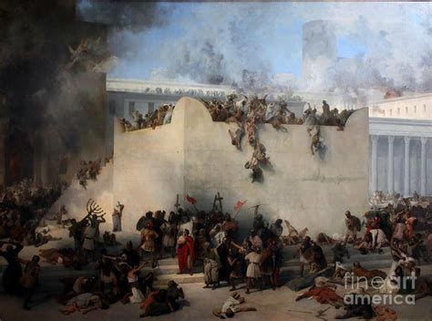 Destruction of the Temple of Jerusalem Painting by Celestial Images | Fine Art America