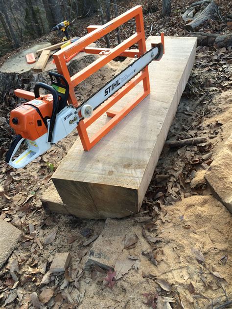 My homemade chainsaw mill (Eugene Schwanbeck) | Table de patio ...