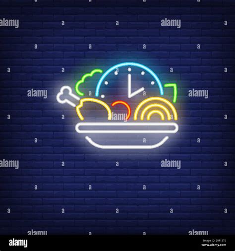 Healthy eating neon sign Stock Vector Image & Art - Alamy