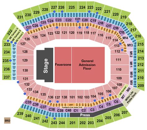 Lincoln Financial Field Seating Chart + Rows, Seats and Club Seats