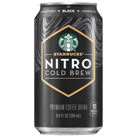 (8 Pack) Starbucks Nitro Cold Brew Black Unsweetened Premium Coffee Drink, 9.6 oz Cans - Walmart.com