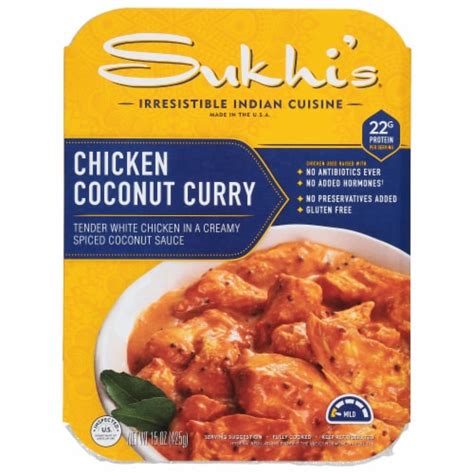 Sukhi's Indian Chicken Coconut Curry Gluten Free Prepared Meal for Families, 15 oz - Dillons ...