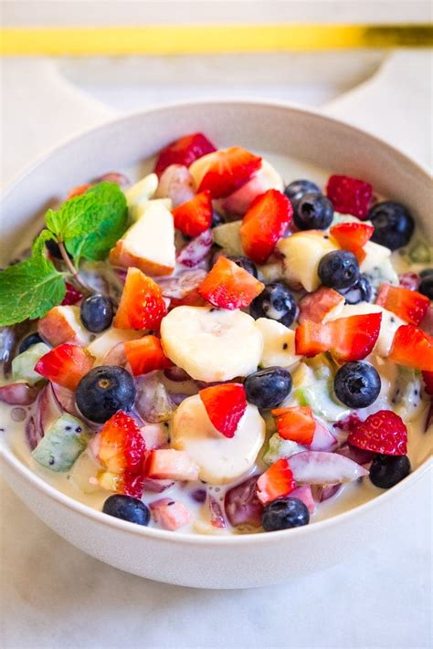 Fruit Salad with Condensed Milk - I Knead to Eat