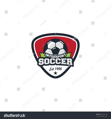 Soccer Sport Simple Logo Team Vector Stock Vector (Royalty Free) 718941196 | Shutterstock