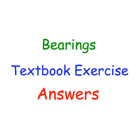 Bearings Textbook Answers – Corbettmaths