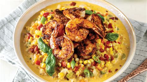 Cajun Shrimp and Corn Maque Choux - Louisiana Cookin'