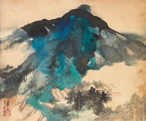 ZHANG DAQIAN (1899-1983), The Majestic Peak of a Lofty Mountain ...