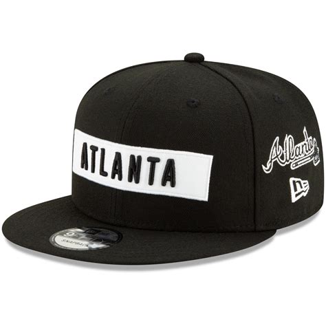 Men's Atlanta Braves New Era Black Multi 9FIFTY Adjustable Snapback Hat