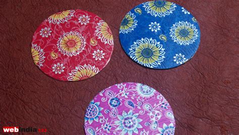 Recycled CD Coasters,how to make Recycled CD Coasters,Craft ...