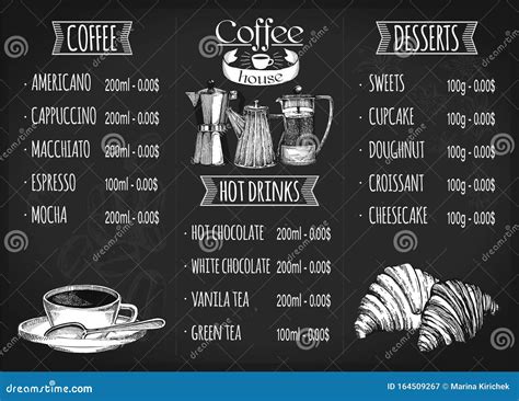 Coffee Shop Menu Board Design