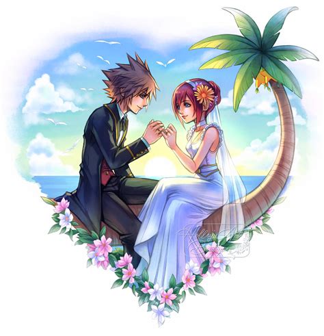 Sora and Kairi Chikai Wedding by HolleysArt on DeviantArt