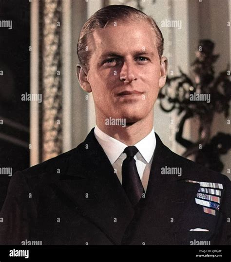 Lieutenant Philip Mountbatten, later Prince Philip, Duke of Edinburgh ...